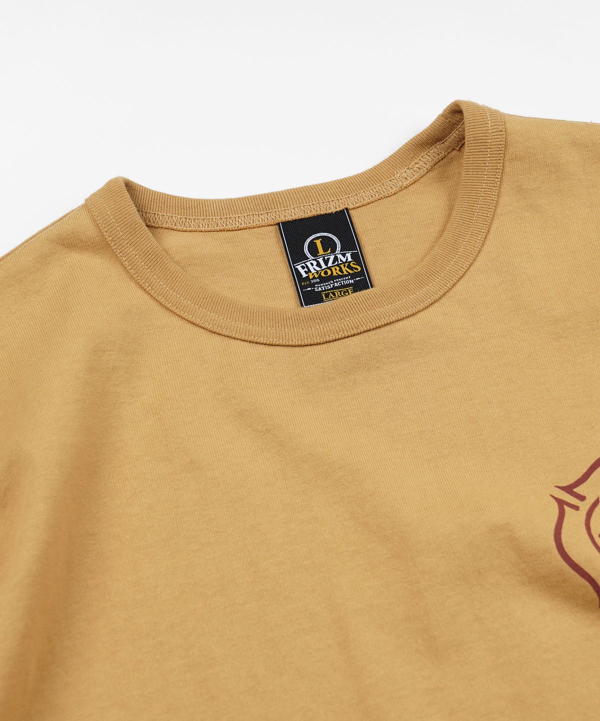 프리즘웍스(FRIZMWORKS) FIRE DEPT L/S TEE _ OCHRE
