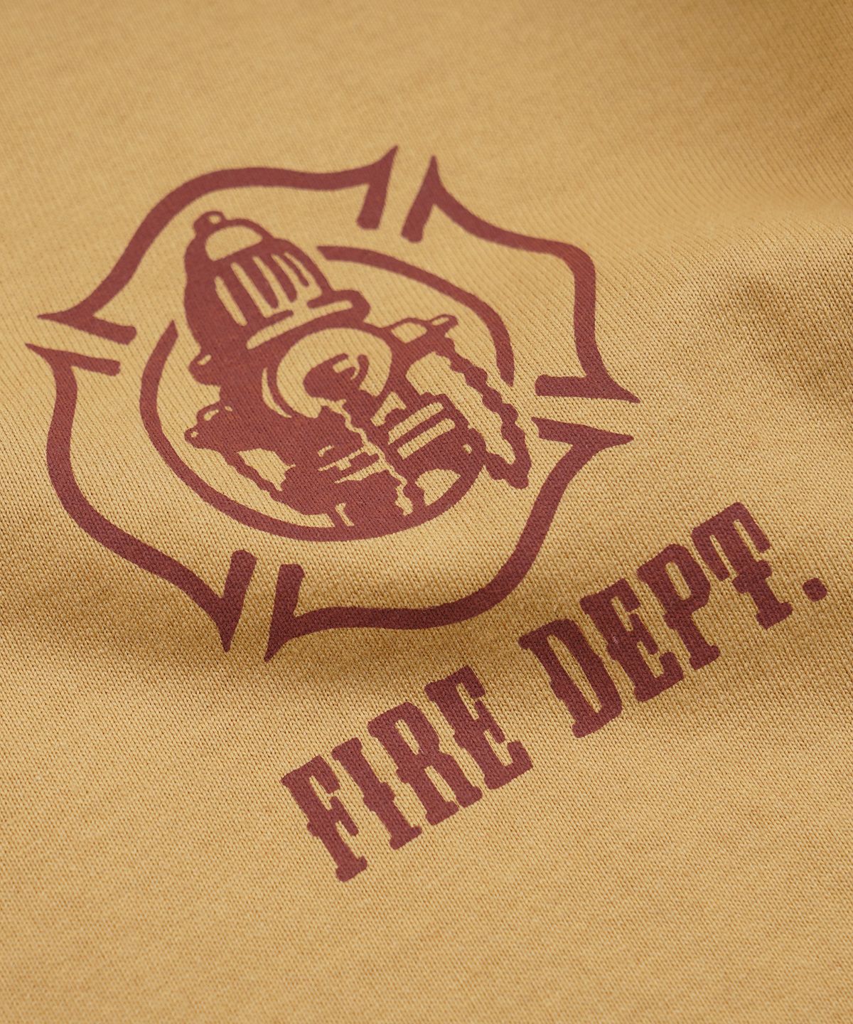 프리즘웍스(FRIZMWORKS) FIRE DEPT L/S TEE _ OCHRE