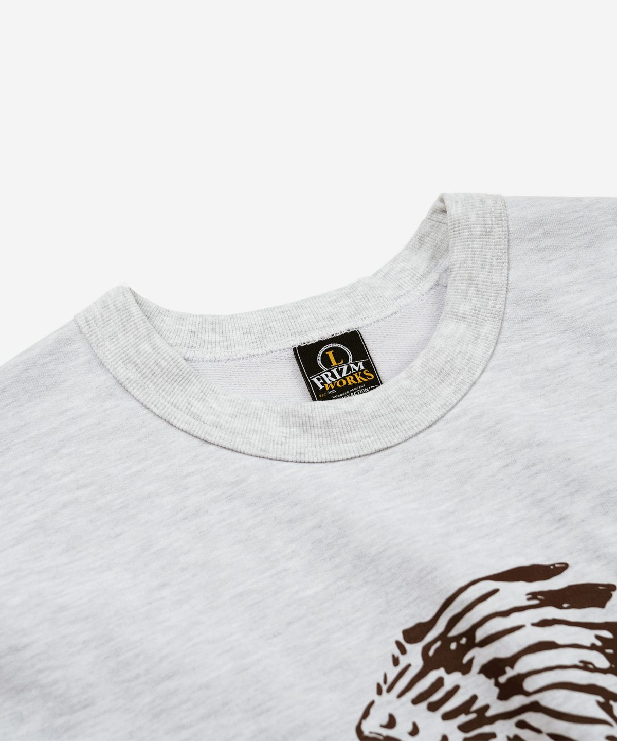 프리즘웍스(FRIZMWORKS) TURTLE ISLAND SWEATSHIRT _ WHITE MELANGE