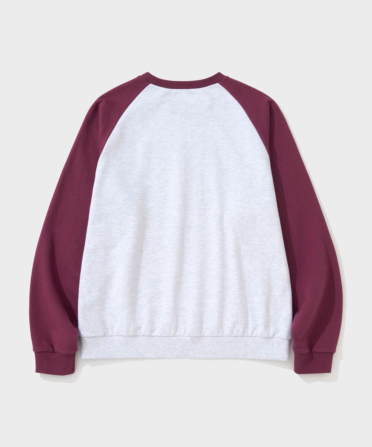 셔터(SHIRTER) BRUSHED REGLAN SWEATSHIRT (BURGUNDY)