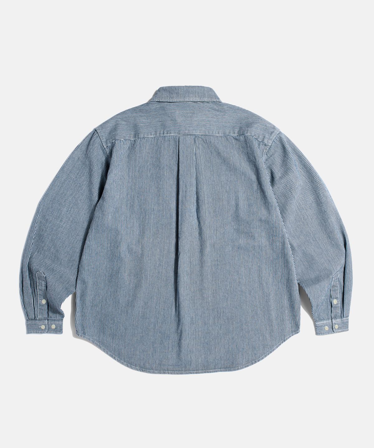 에스피오나지(ESPIONAGE) Hickory Stripe Work Shirt Blue