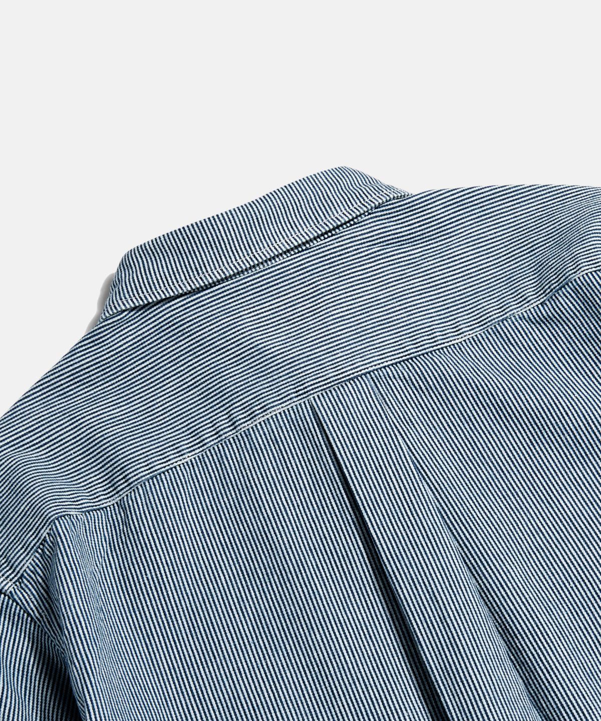에스피오나지(ESPIONAGE) Hickory Stripe Work Shirt Blue