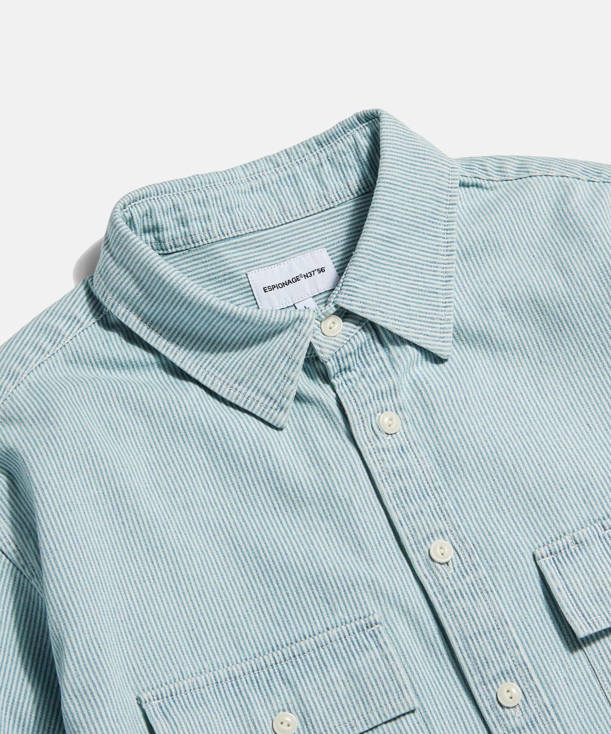 에스피오나지(ESPIONAGE) Hickory Stripe Work Shirt Light Blue