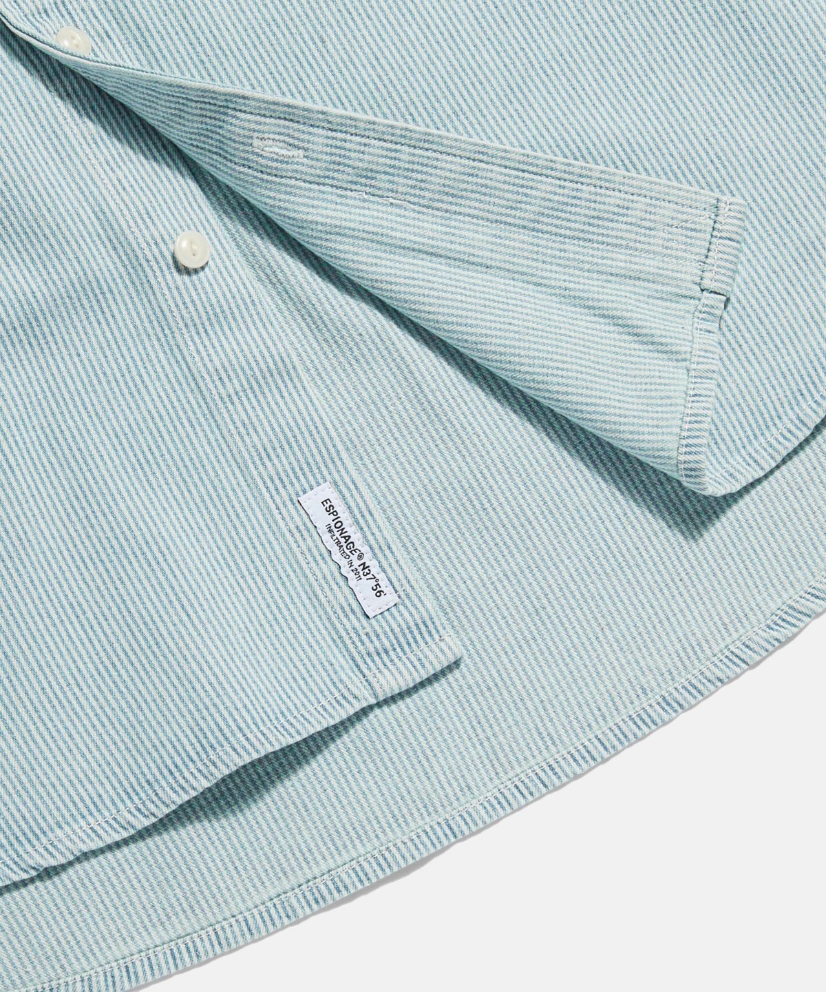 에스피오나지(ESPIONAGE) Hickory Stripe Work Shirt Light Blue