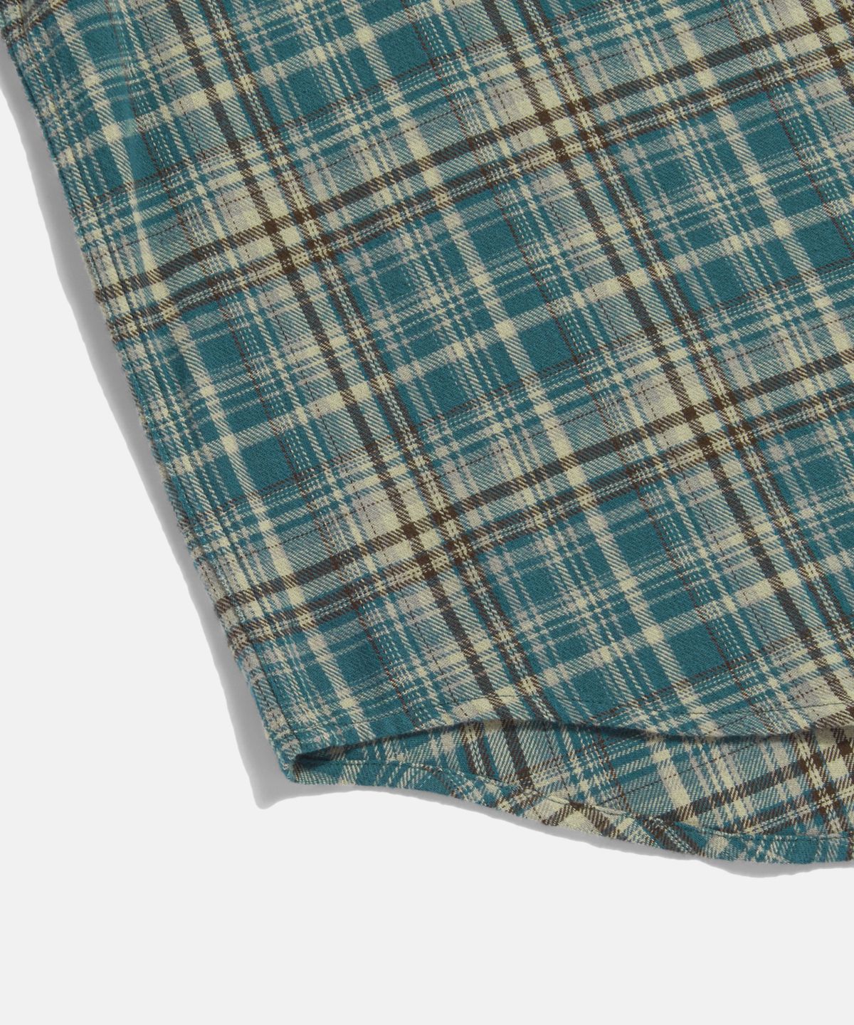 에스피오나지(ESPIONAGE) Vintage Plaid Work Shirt Blue