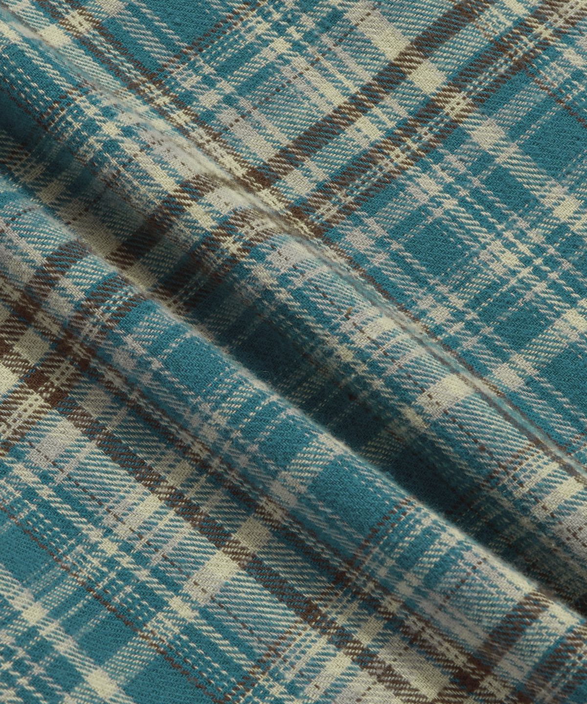 에스피오나지(ESPIONAGE) Vintage Plaid Work Shirt Blue