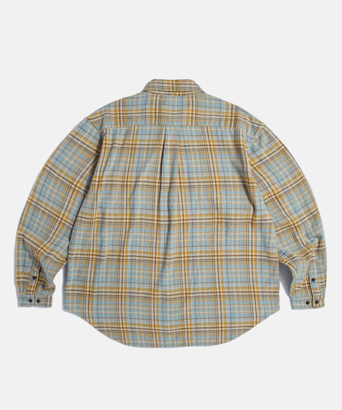 에스피오나지(ESPIONAGE) Vintage Plaid Work Shirt Mustard
