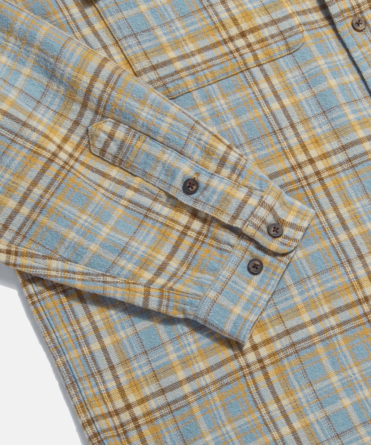 에스피오나지(ESPIONAGE) Vintage Plaid Work Shirt Mustard
