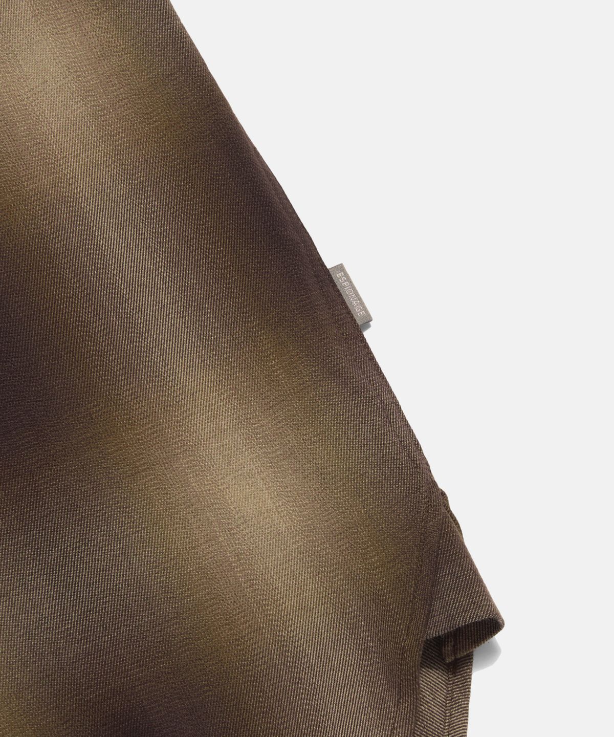 에스피오나지(ESPIONAGE) Viscose Plaid Flap Pocket Shirt Ombre Brown