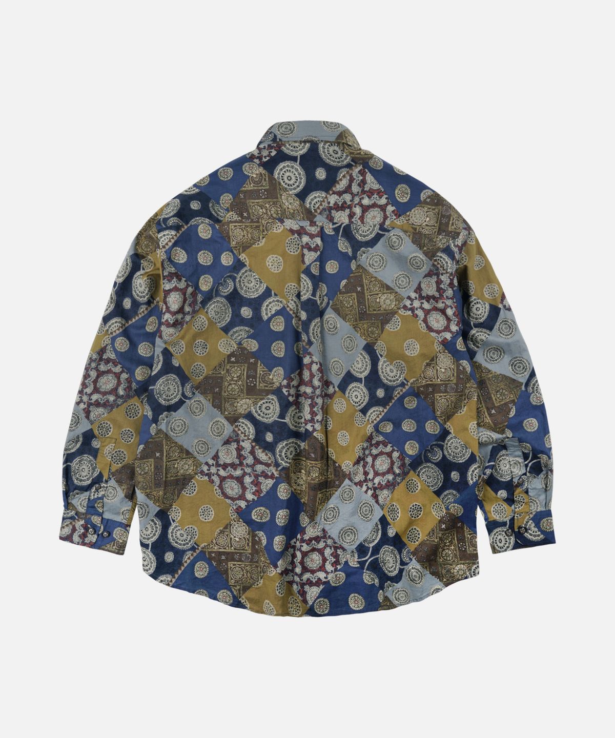 프리즘웍스(FRIZMWORKS) DIAMOND PATCHWORK RELAX SHIRT _ MIX