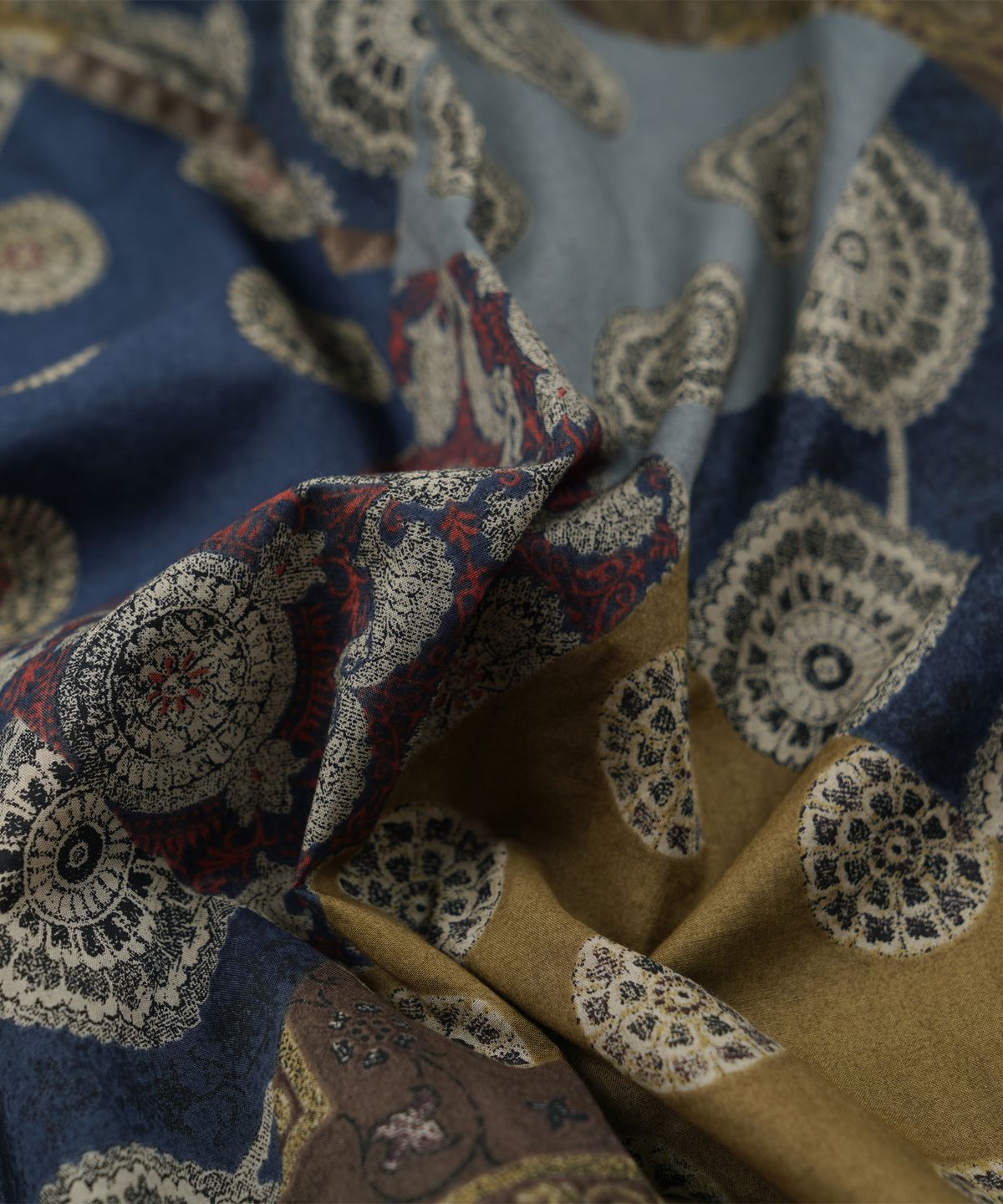 프리즘웍스(FRIZMWORKS) DIAMOND PATCHWORK RELAX SHIRT _ MIX