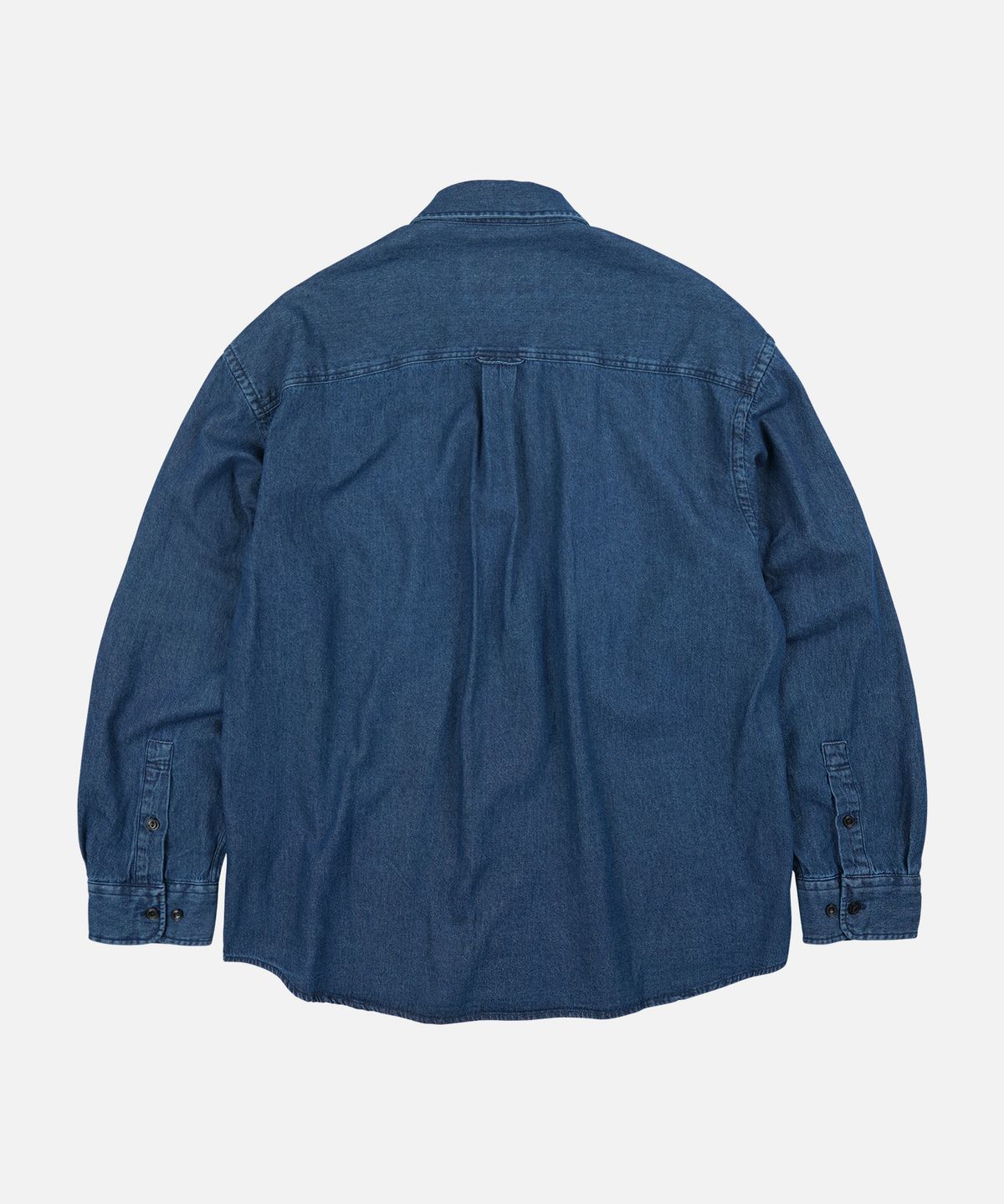프리즘웍스(FRIZMWORKS) BLEACH DENIM UTILITY SHIRT _ WASHED INDIGO