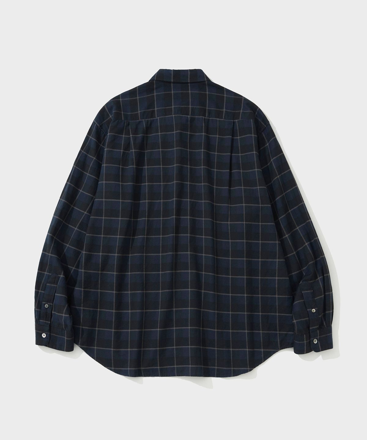 셔터(SHIRTER) NAVONA FLANNEL CHECK SHIRT (NAVY)