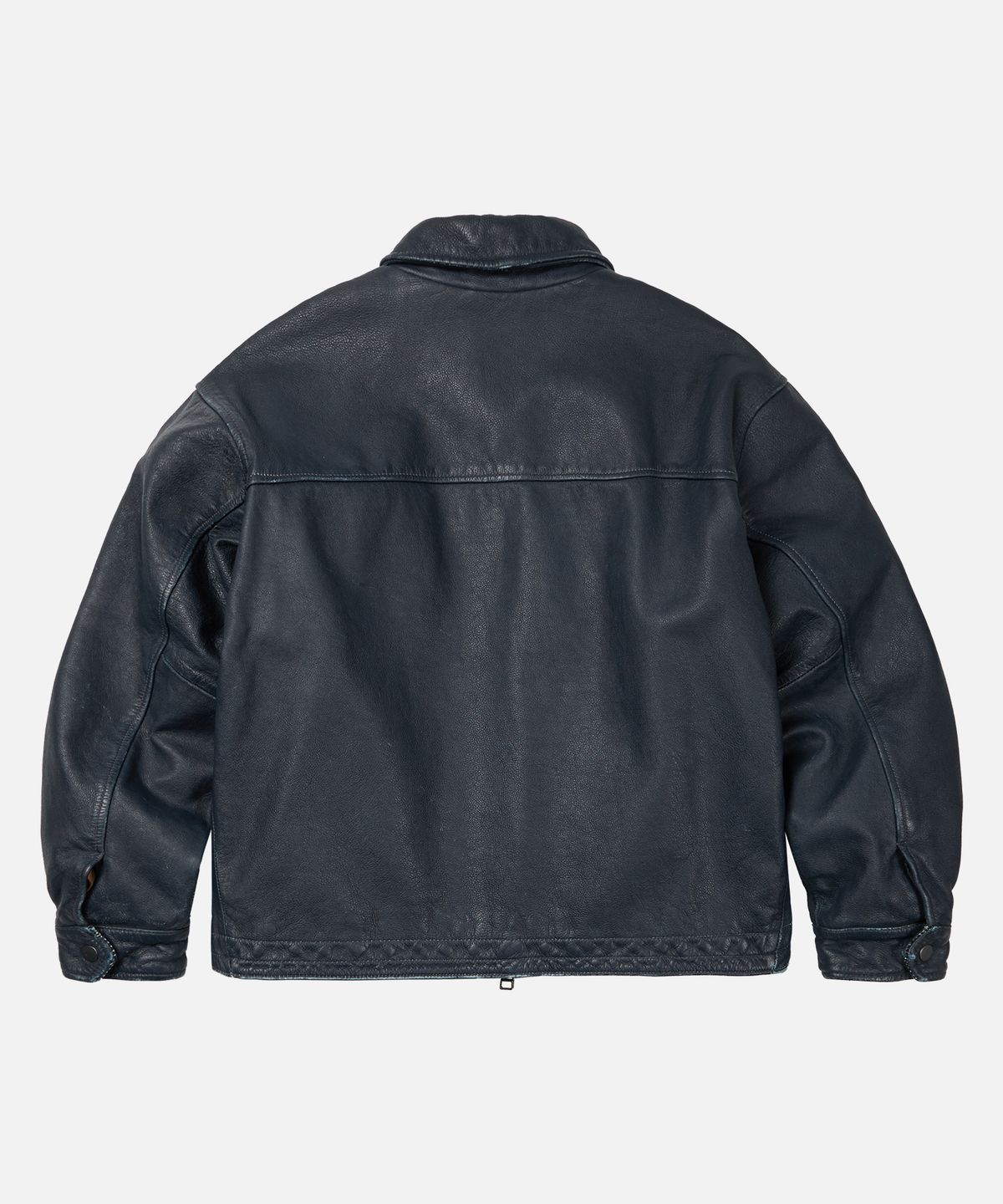 프리즘웍스(FRIZMWORKS) DESTROYED COWHIDE LEATHER JACKET _ WASHED NAVY