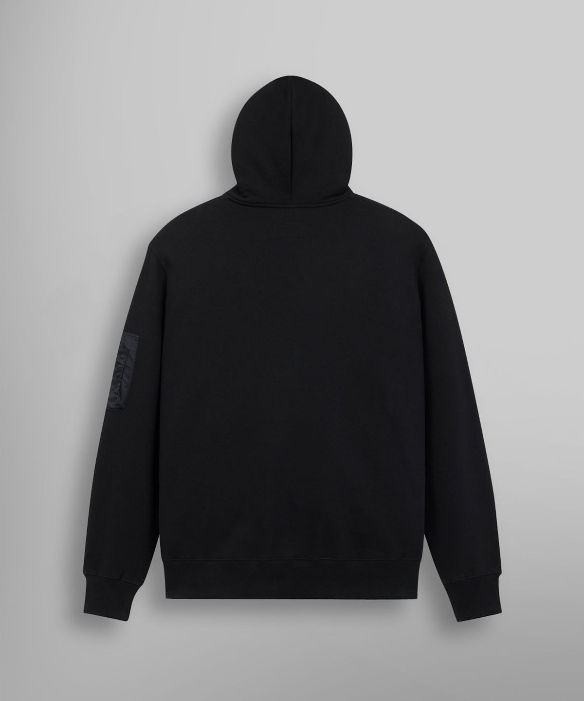 알파 인더스트리(ALPHA INDUSTRIES) 유틸리티 포켓 후디 릴렉스 핏 스웻셔츠 블랙