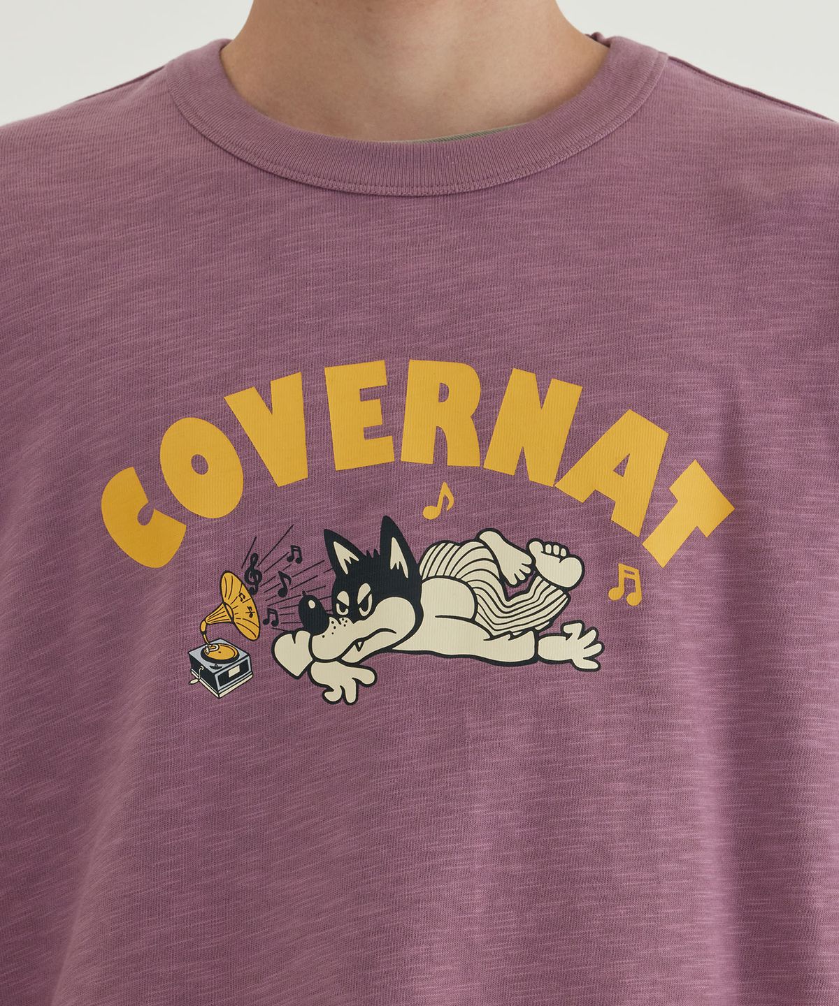 커버낫(COVERNAT) 슬럽 빈티지 그래픽 롱슬리브 Off White
