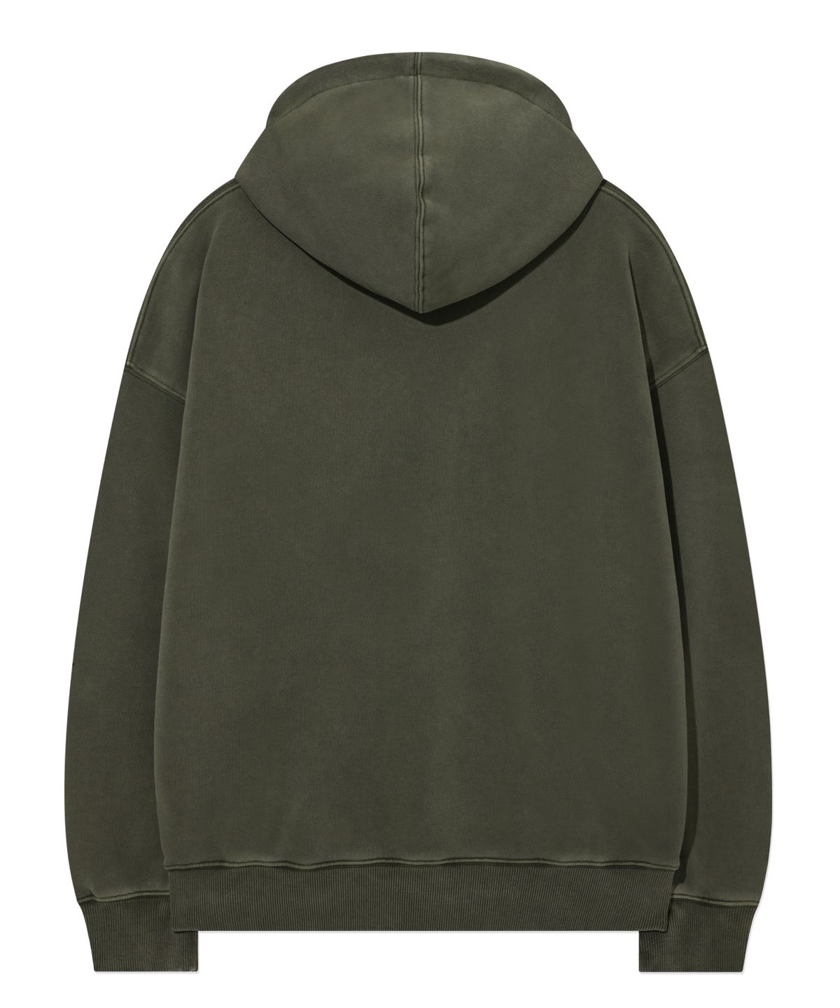 커버낫(COVERNAT) 아치로고 피그먼트 그래픽 후디 Khaki Gray