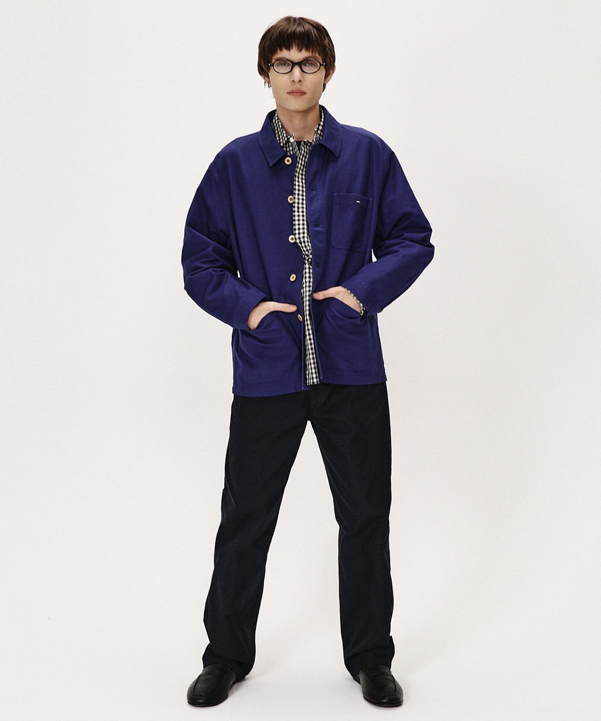 셔터(SHIRTER) SERGE FRENCH WORKER JACKET (BLUE)