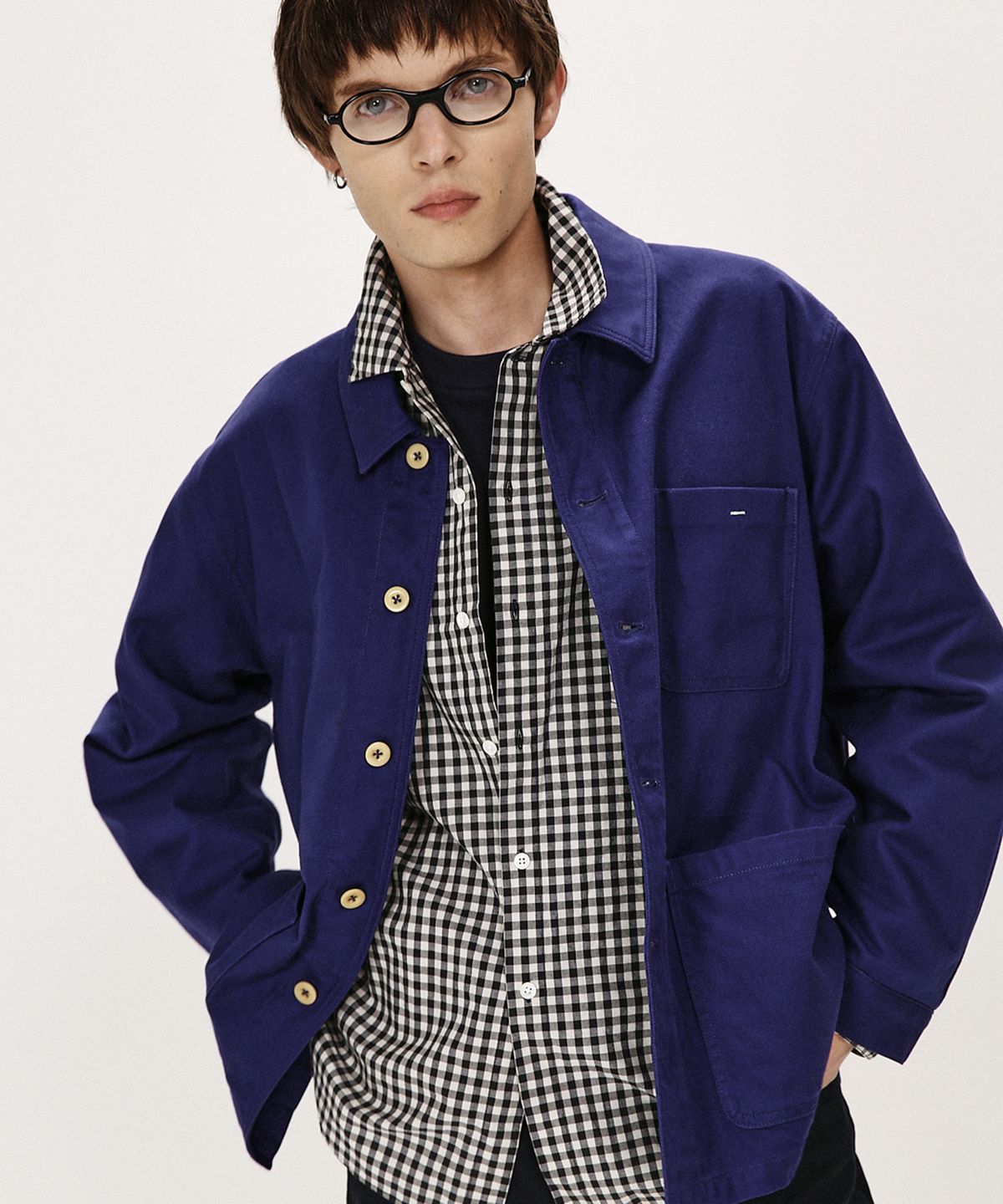 셔터(SHIRTER) SERGE FRENCH WORKER JACKET (BLUE)