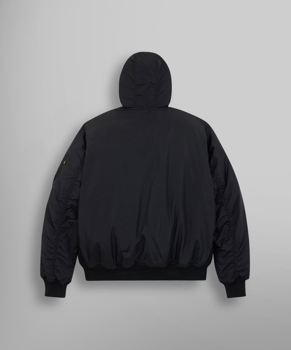 알파 인더스트리(ALPHA INDUSTRIES) MA-1 후디드 옥스포드 플라이트 자켓 블랙