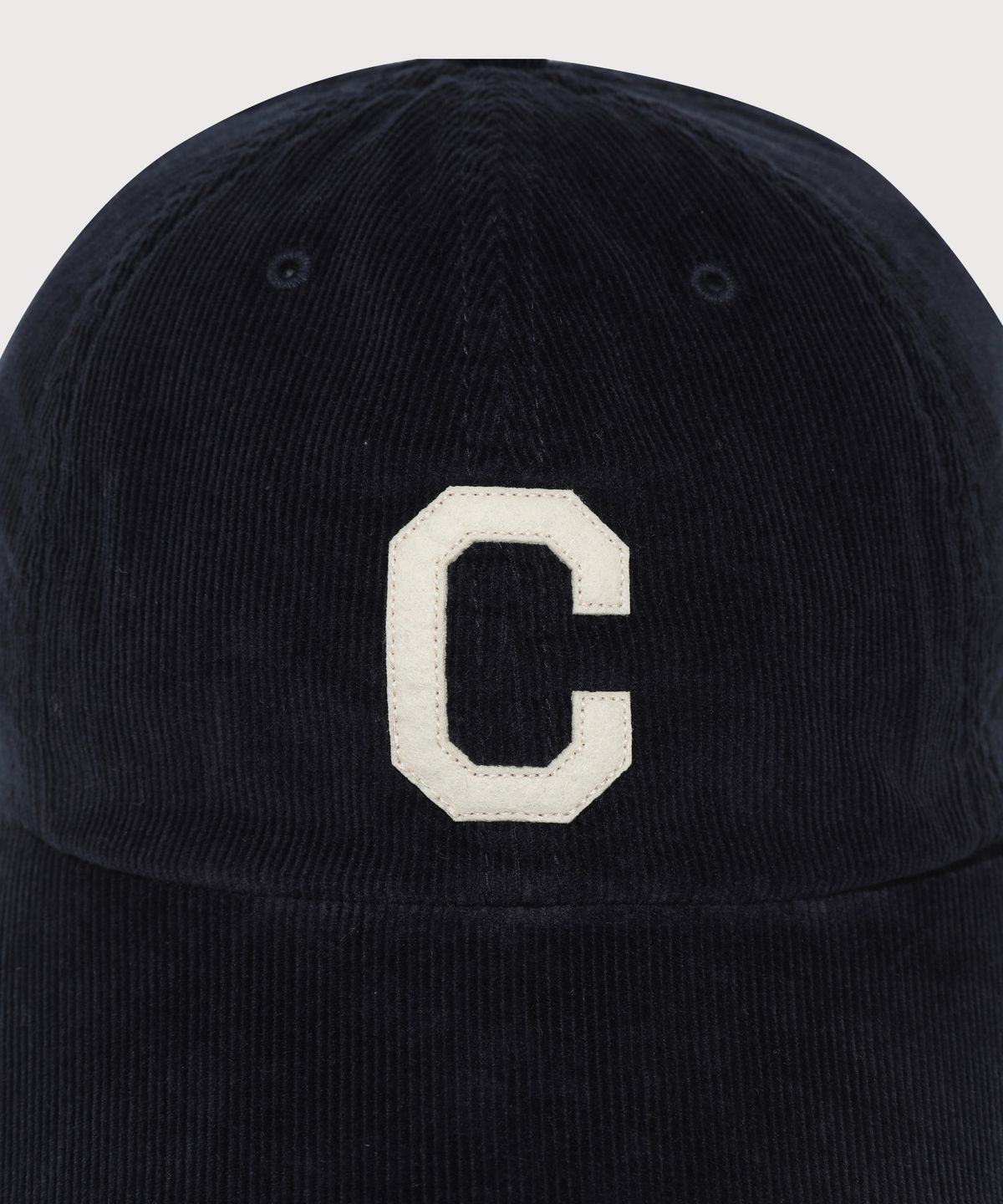 커버낫(COVERNAT) [코지 핏] C로고 아플리케 코듀로이 볼캡 Navy