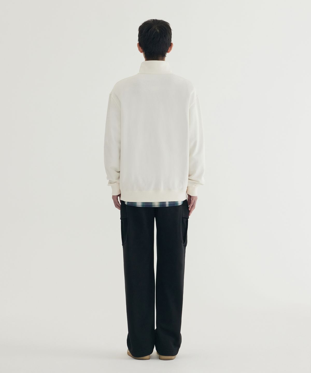커버낫(COVERNAT) 스몰 어센틱 카고 스웻 팬츠 Black