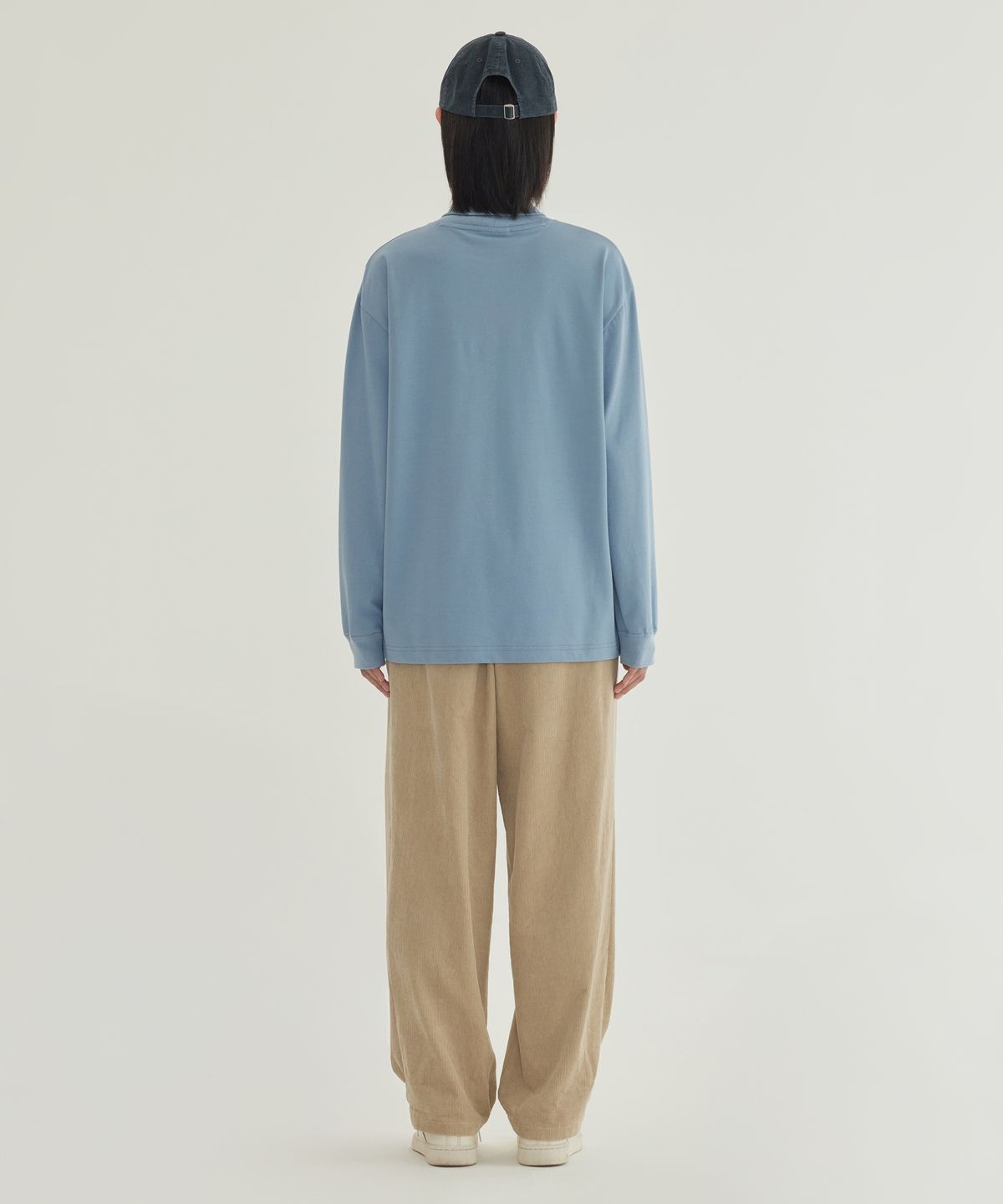 커버낫(COVERNAT) 소로나 레이어드 터틀넥 롱슬리브 Dusty Blue