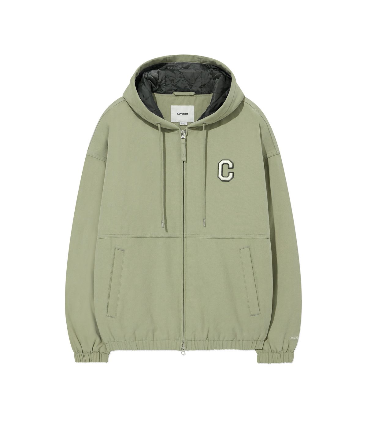 커버낫(COVERNAT) C 로고 헤비 옥스포드 자켓 Khaki