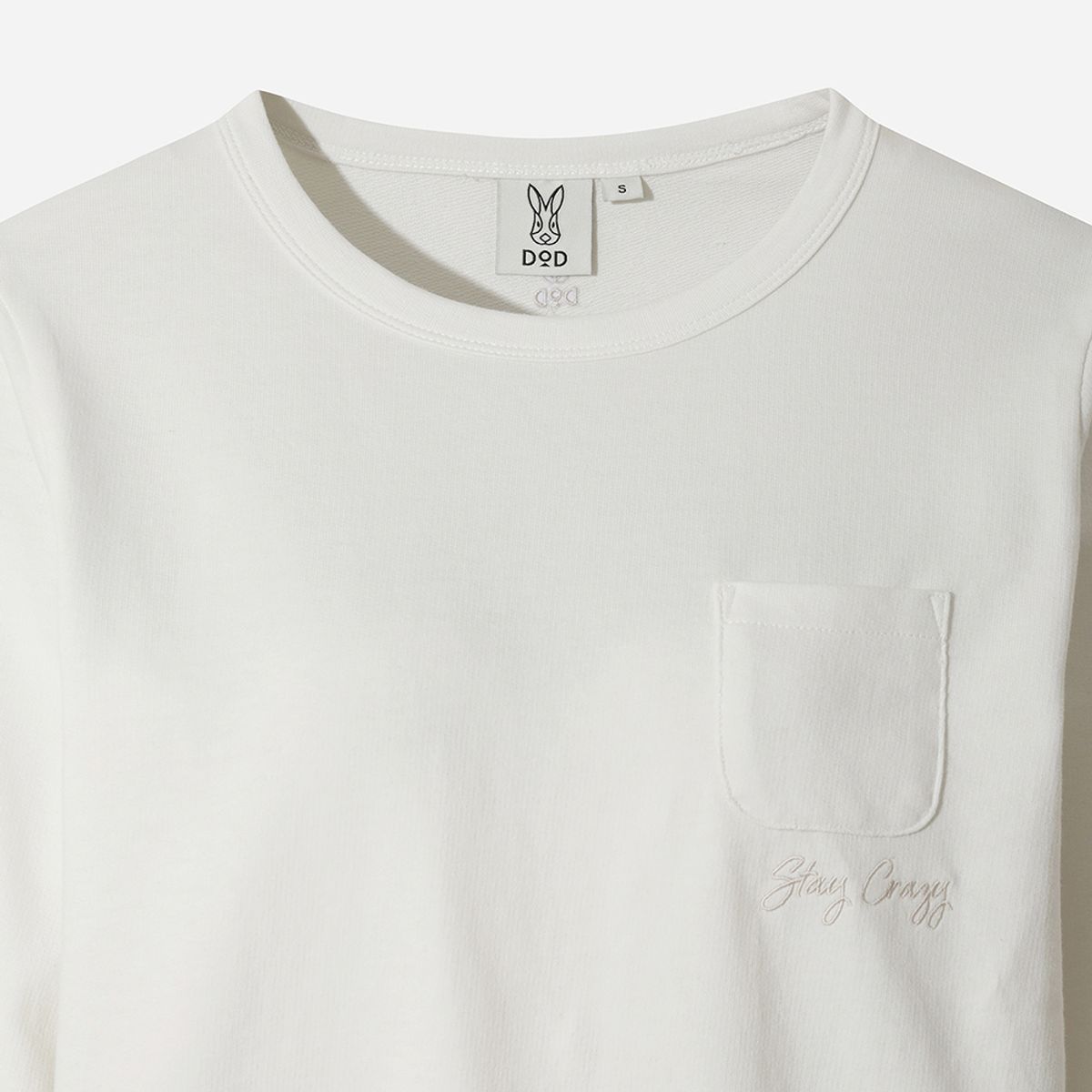 디오디(DOD) 에센셜 포켓 롱 티셔츠 여자(OFF WHITE 2)