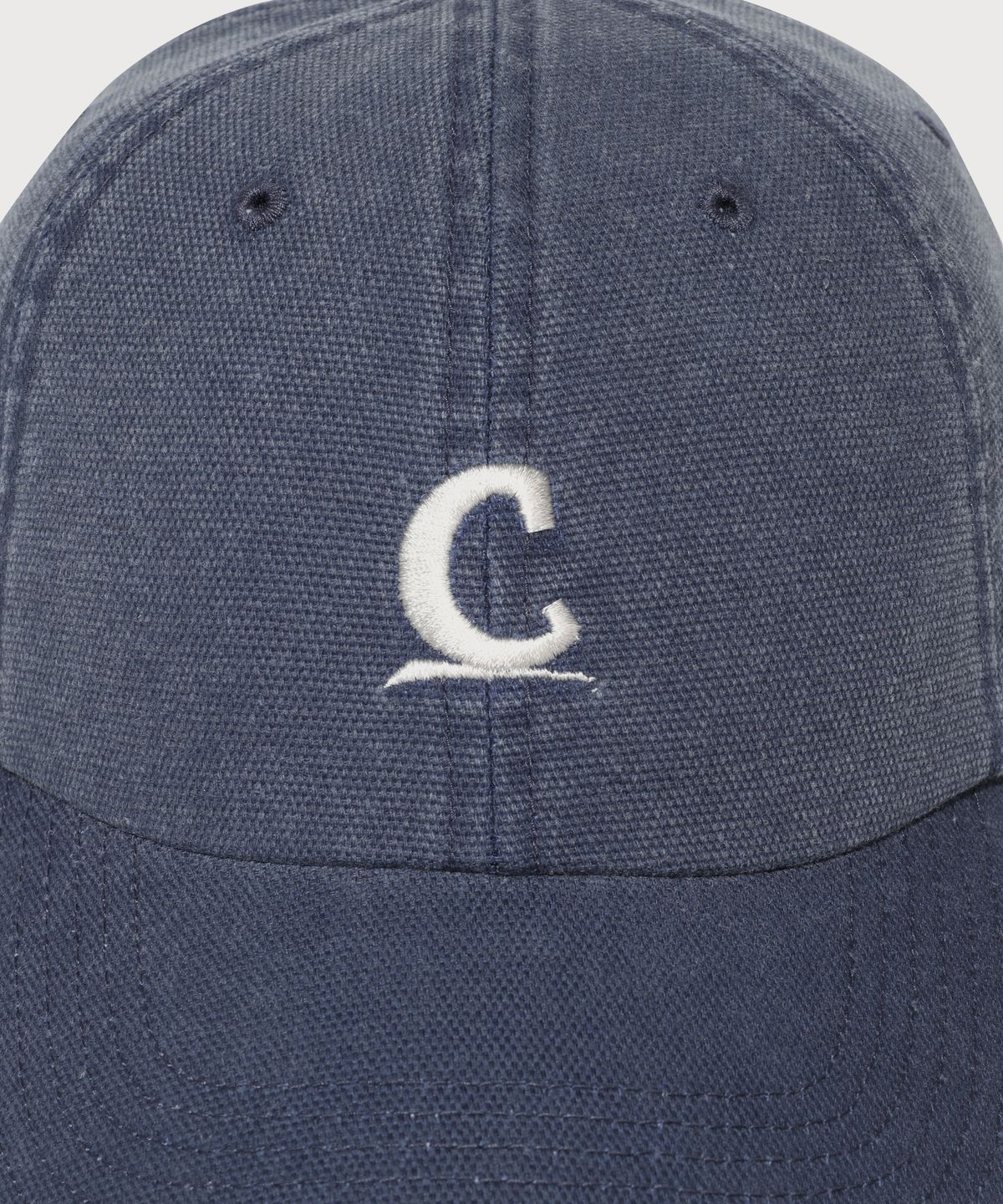 커버낫(COVERNAT) [코지 핏] 심볼 로고 옥스포드 워싱 볼캡 Navy
