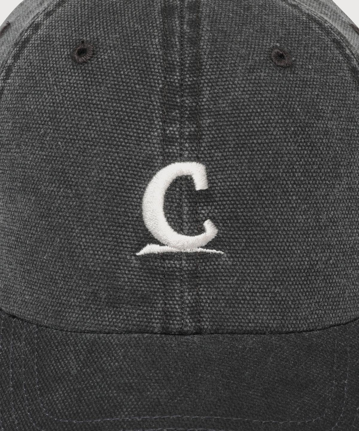 커버낫(COVERNAT) [코지 핏] 심볼 로고 옥스포드 워싱 볼캡 Black