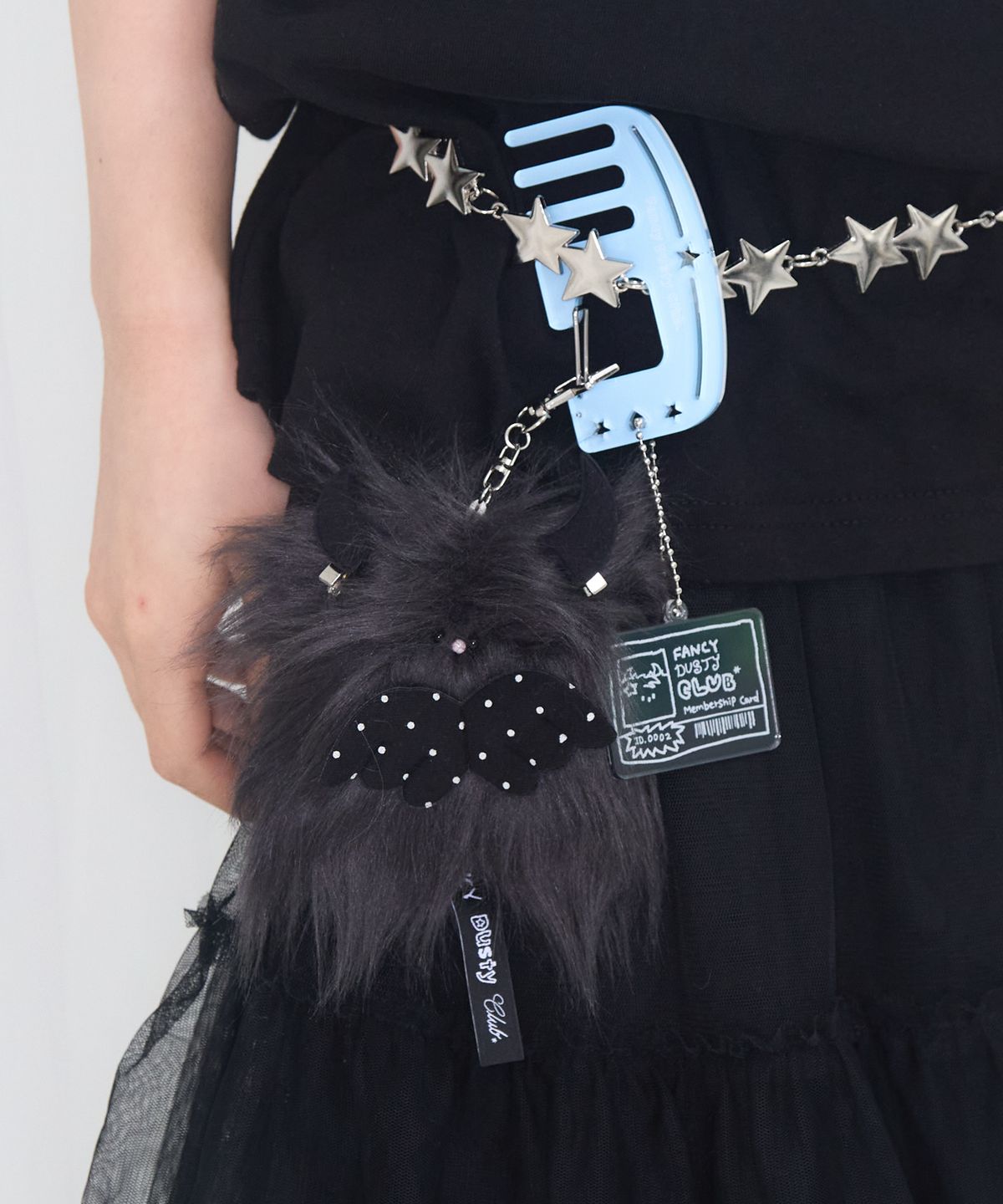 팬시클럽(FANCY CLUB) [FANCY X DUSTY] 더스티 클럽 멤버쉽 아크릴 키링 (BLACK) F25NM1012