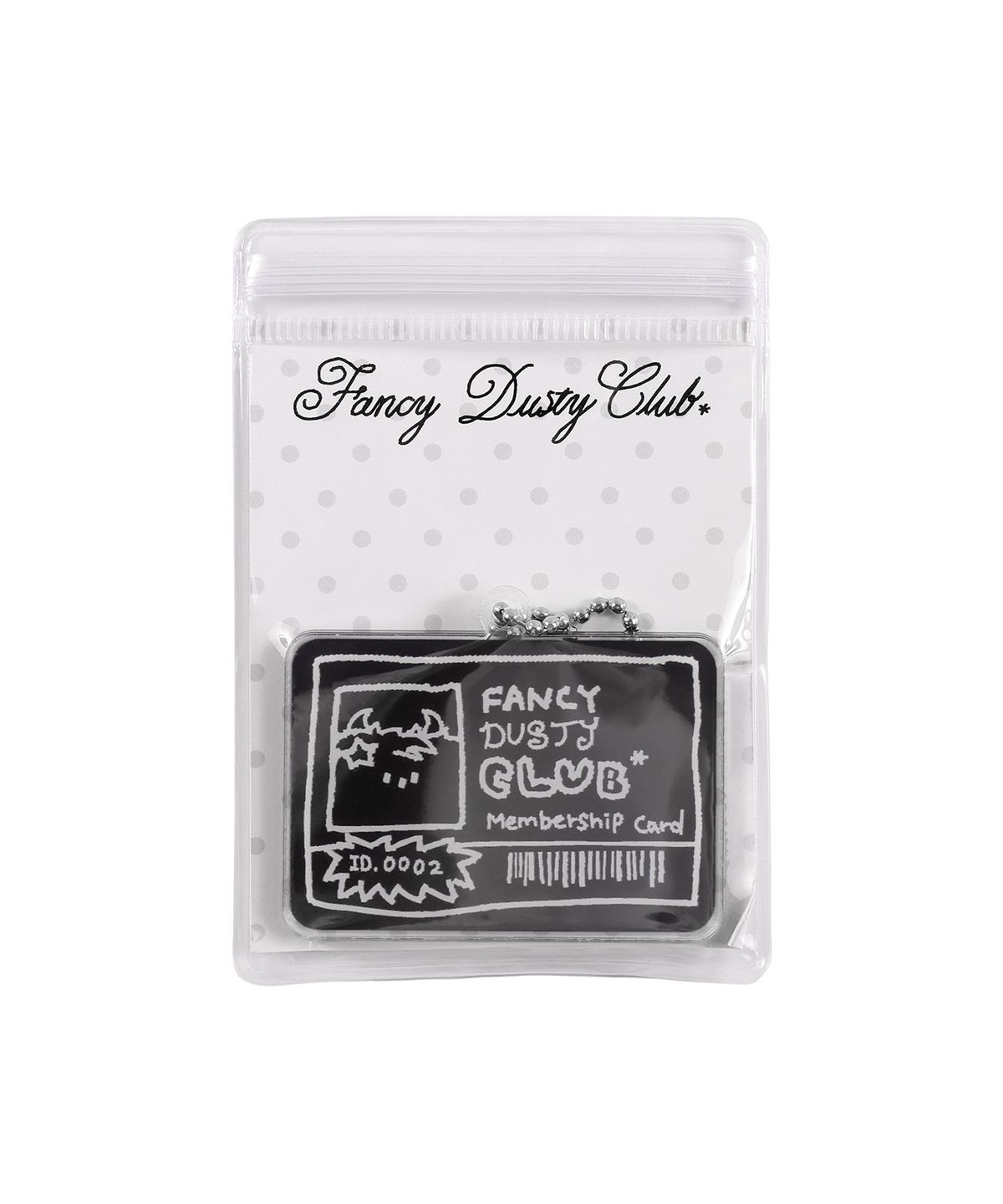 팬시클럽(FANCY CLUB) [FANCY X DUSTY] 더스티 클럽 멤버쉽 아크릴 키링 (BLACK) F25NM1012