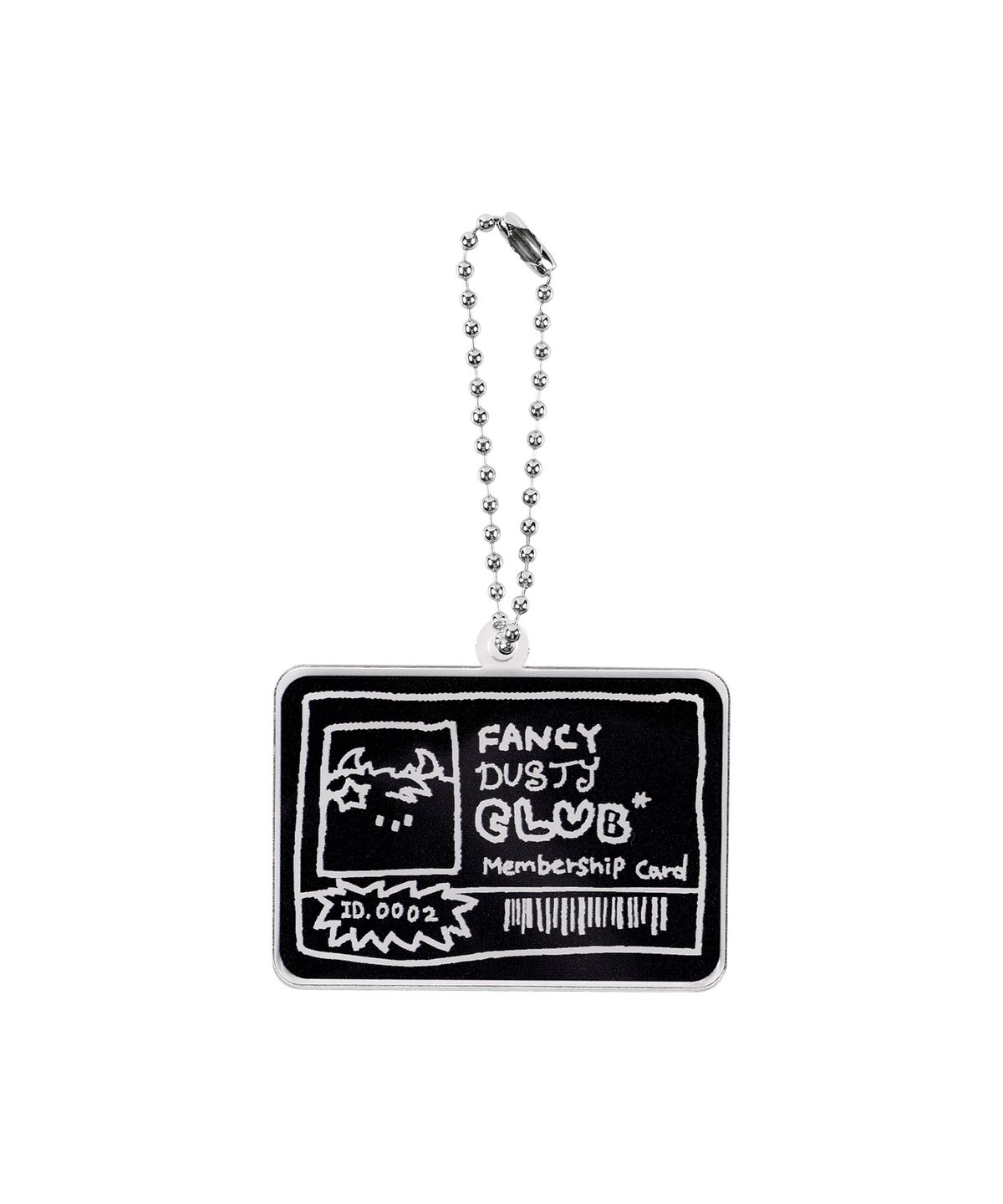팬시클럽(FANCY CLUB) [FANCY X DUSTY] 더스티 클럽 멤버쉽 아크릴 키링 (BLACK) F25NM1012