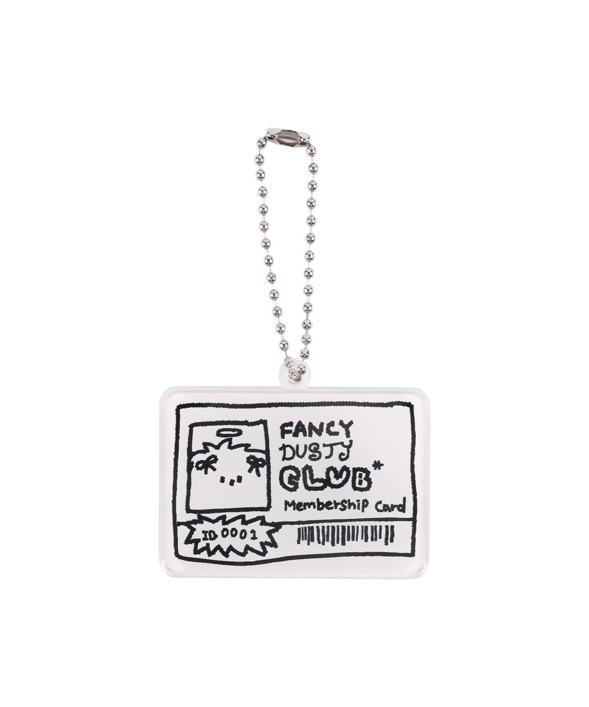 팬시클럽(FANCY CLUB) [FANCY X DUSTY] 더스티 클럽 멤버쉽 아크릴 키링 (WHITE) F25NM1012