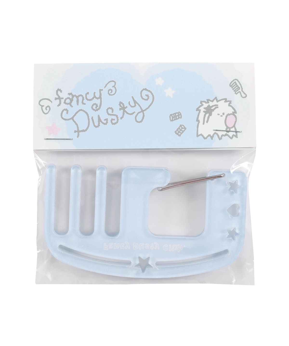 팬시클럽(FANCY CLUB) [FANCY X DUSTY] 브러쉬 카라비너 키링 (SKY BLUE) F25NM1013
