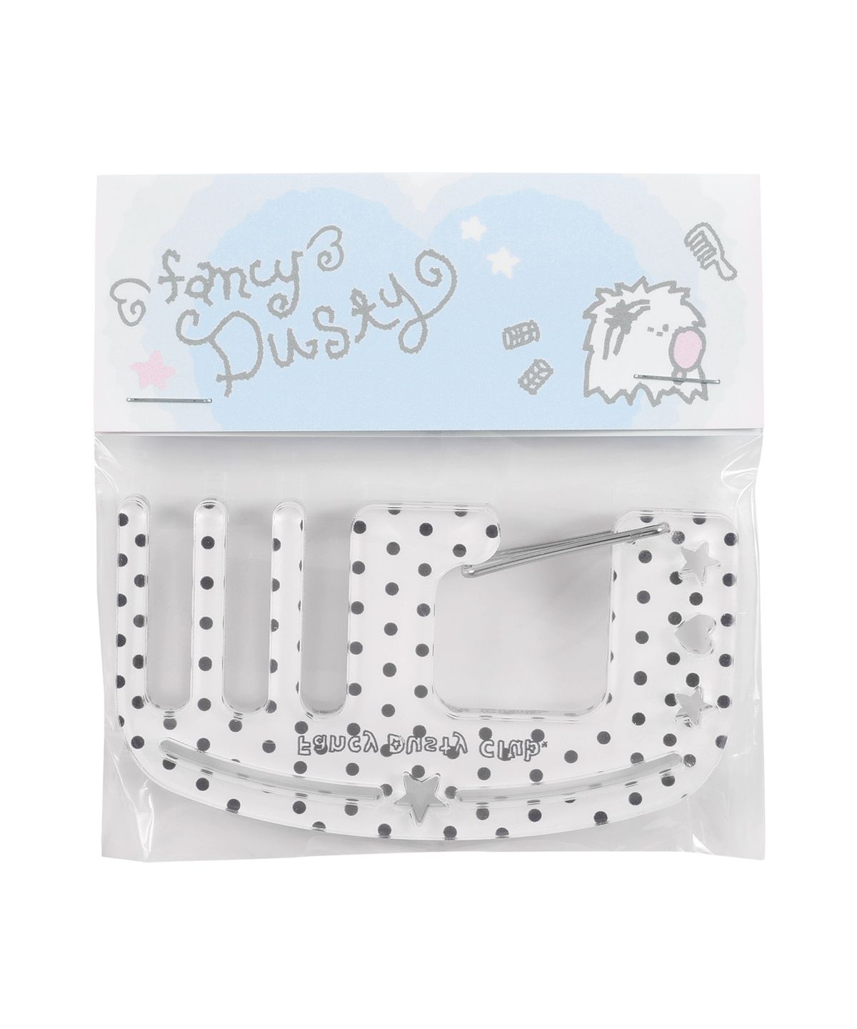 팬시클럽(FANCY CLUB) [FANCY X DUSTY] 브러쉬 카라비너 키링 (WHITE) F25NM1013