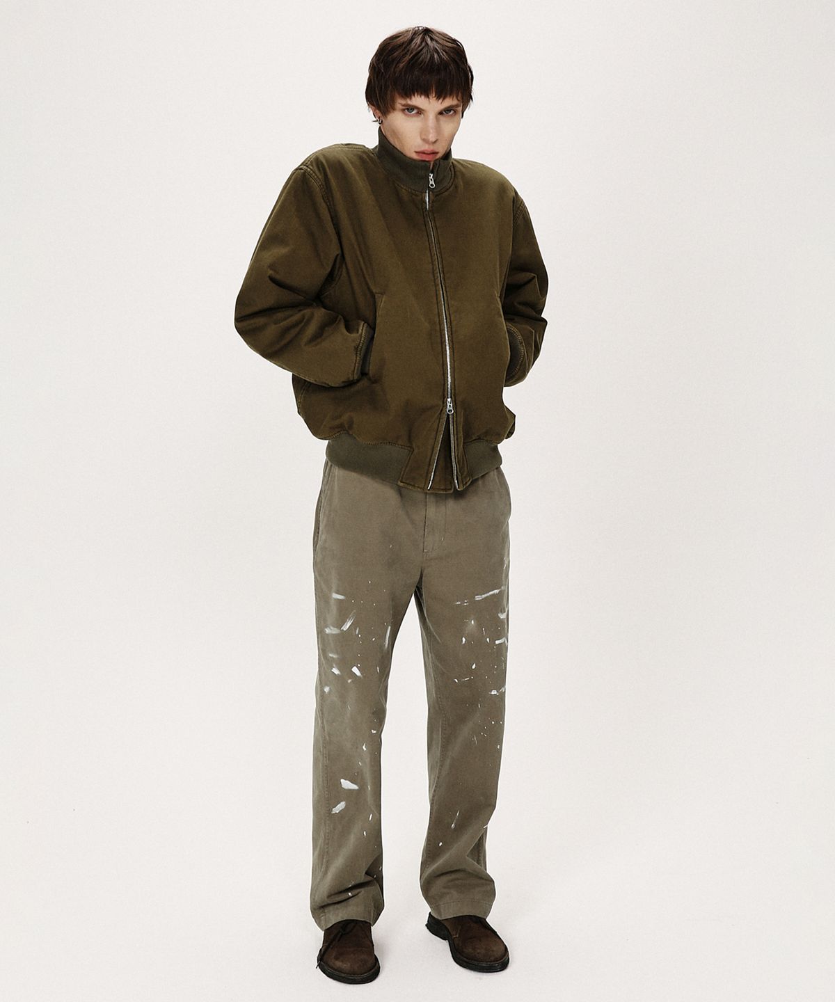 셔터(SHIRTER) VTG MIL TANKER JUMPER (BROWN)