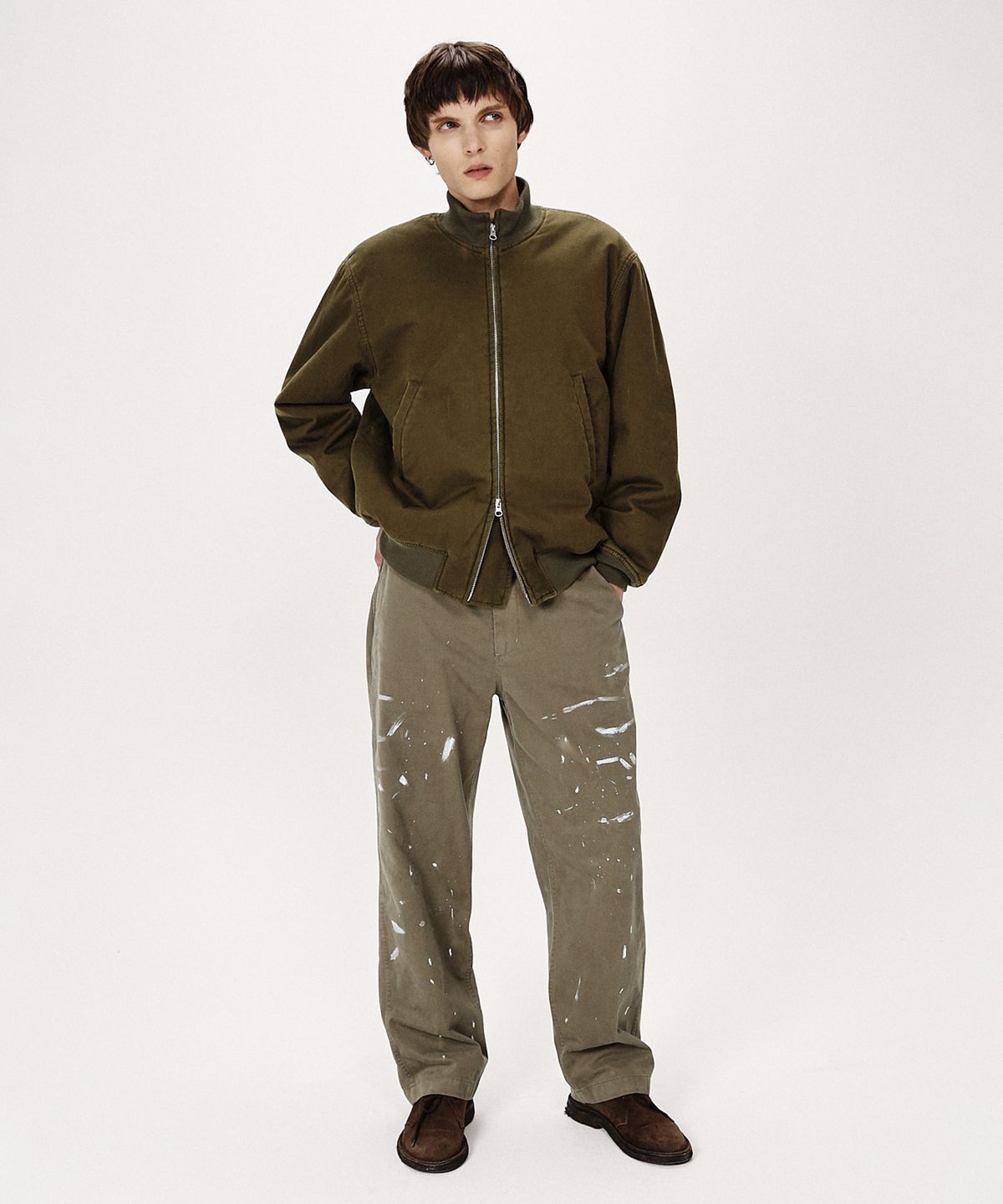 셔터(SHIRTER) VTG MIL TANKER JUMPER (BROWN)