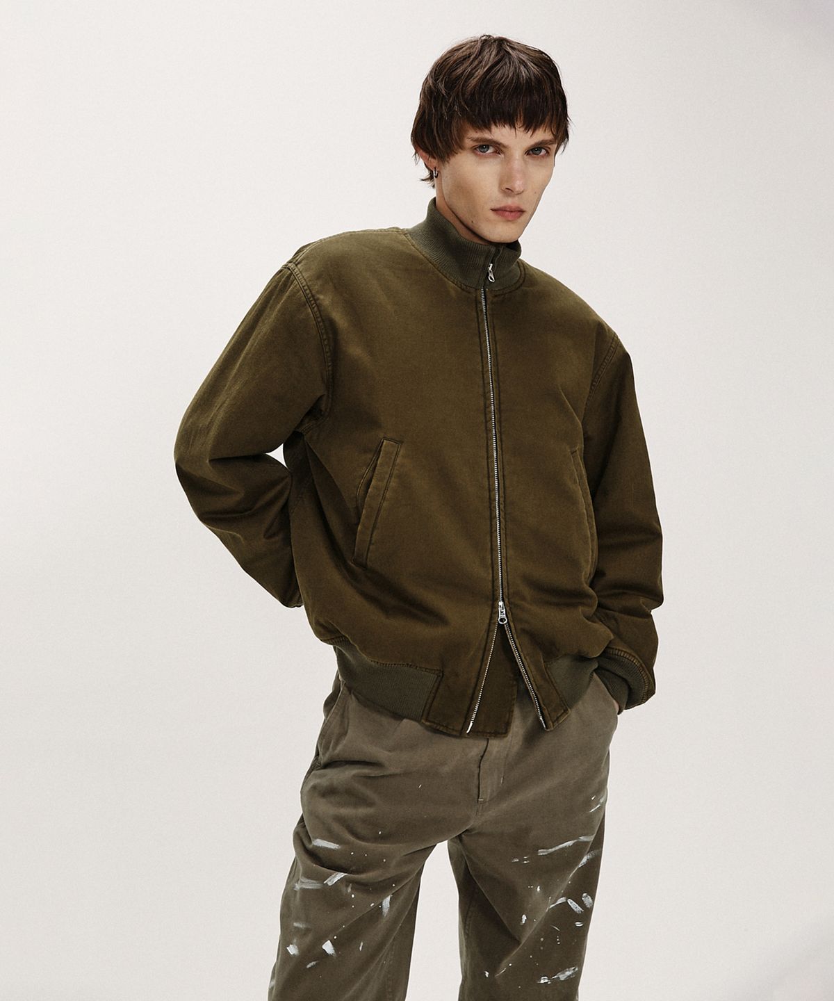셔터(SHIRTER) VTG MIL TANKER JUMPER (BROWN)