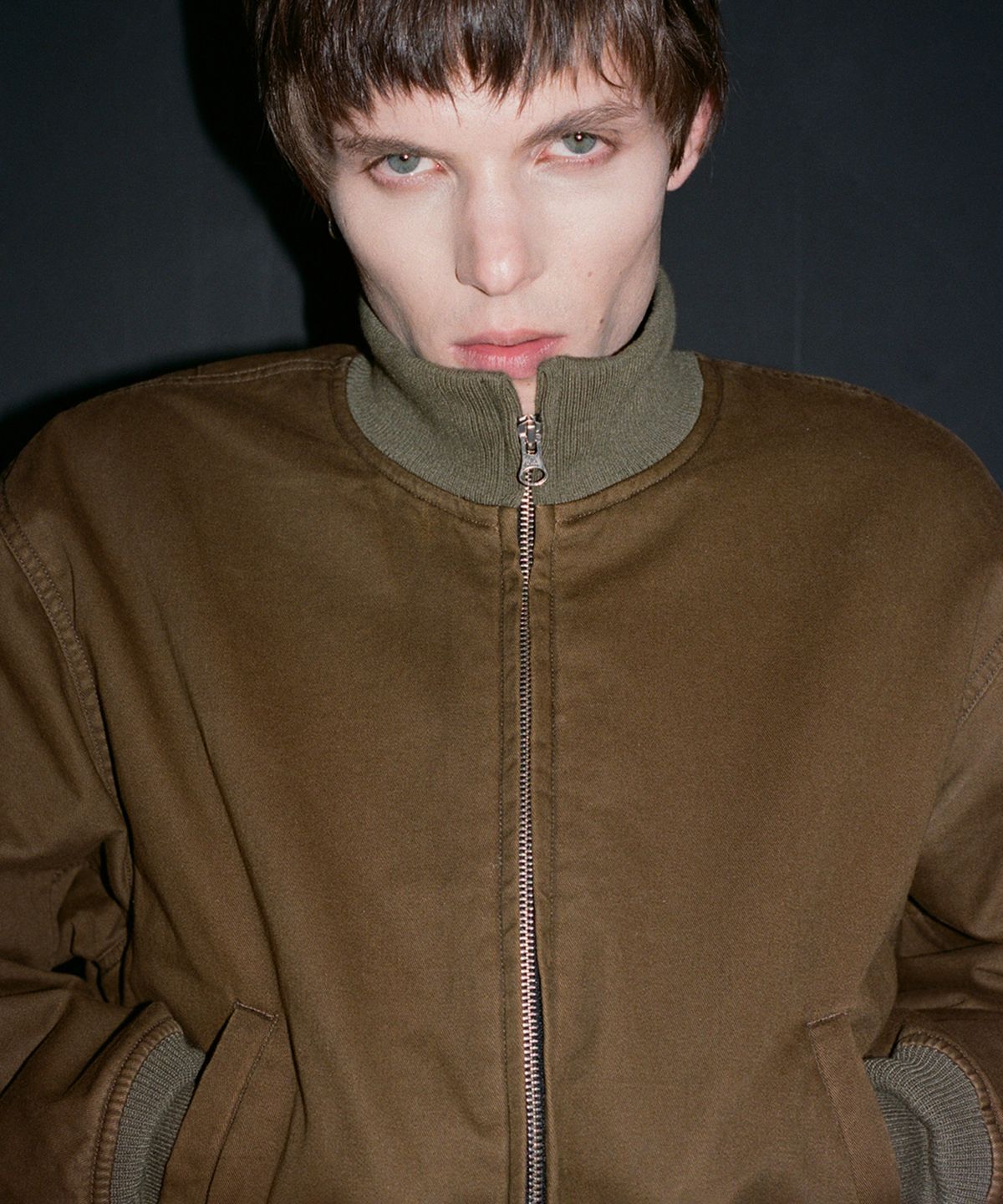 셔터(SHIRTER) VTG MIL TANKER JUMPER (BROWN)