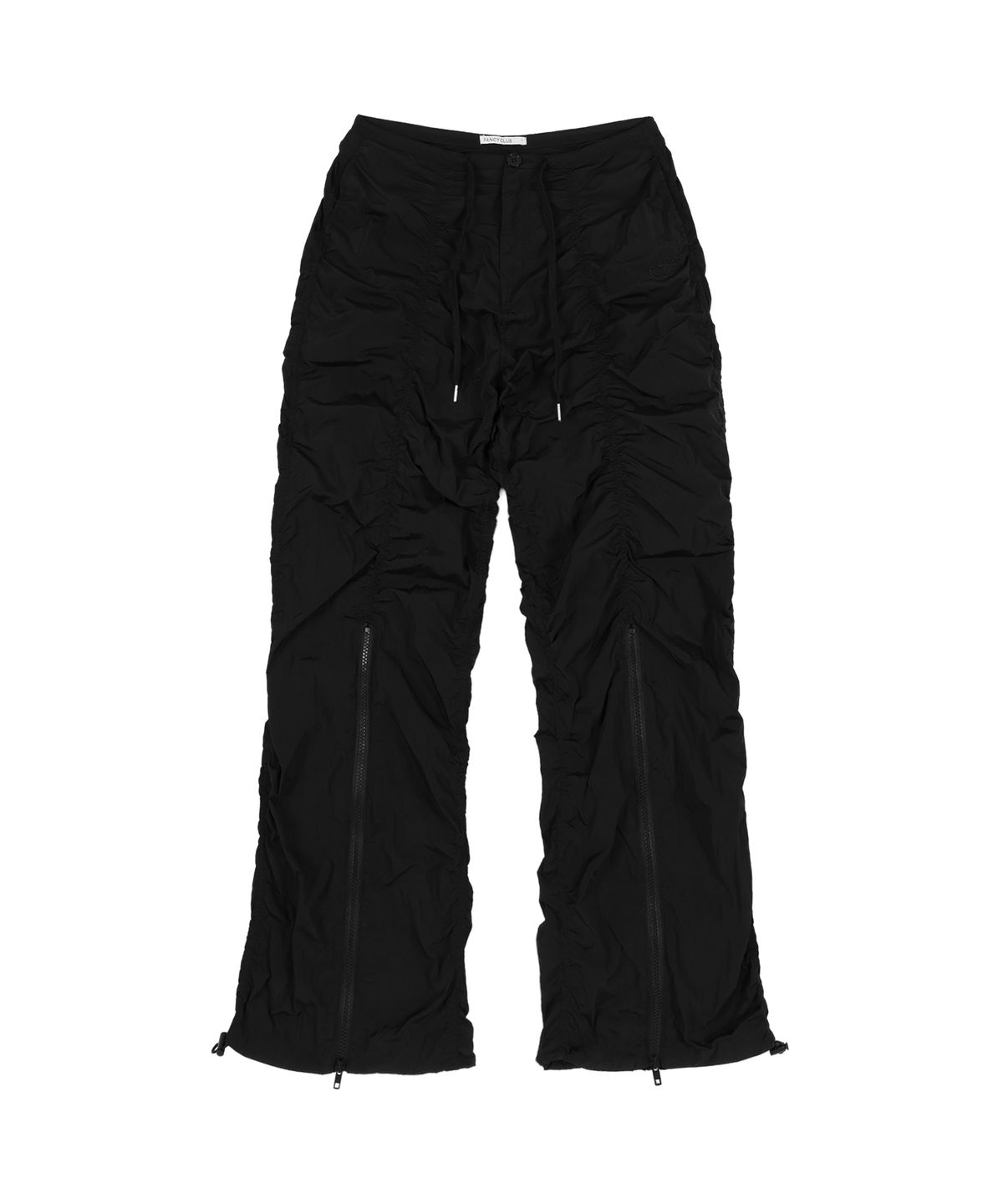 팬시클럽(FANCY CLUB) 로우라이즈 나일론 셔링 팬츠 (BLACK) F25ZD974