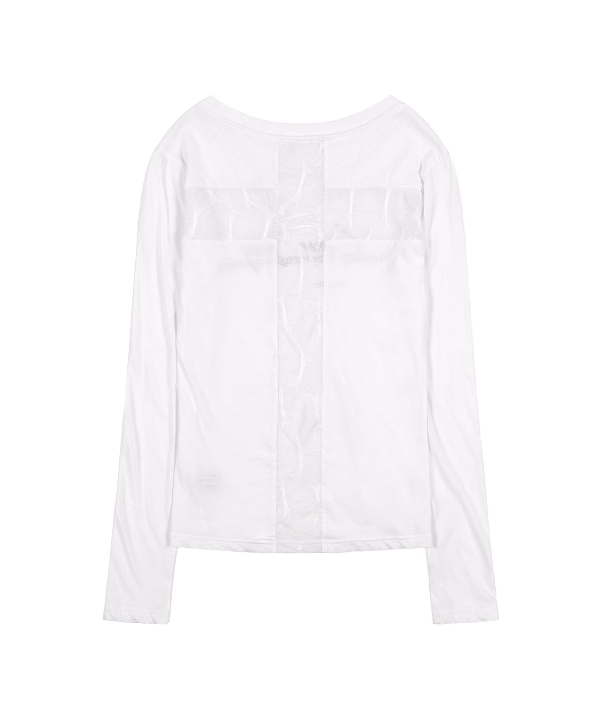 팬시클럽(FANCY CLUB) 백 크로스 롱슬리브 (WHITE) F25ZB027