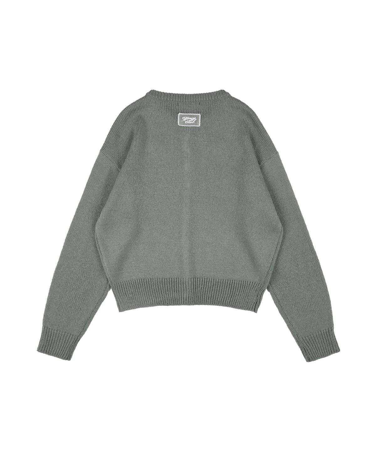 팬시클럽(FANCY CLUB) 스웨일리 니트 가디건 (GRAY) F25ZA007
