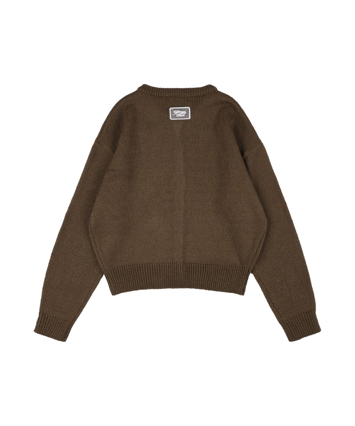 팬시클럽(FANCY CLUB) 스웨일리 니트 가디건 (BROWN) F25ZA007