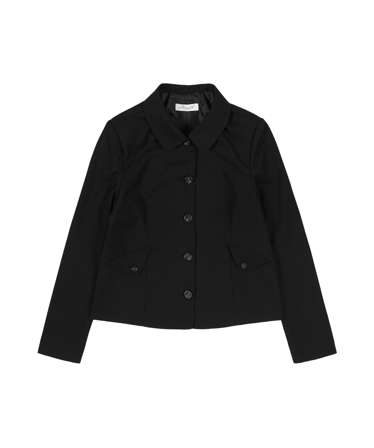 팬시클럽(FANCY CLUB) 클래식 버튼 포인트 자켓 (BLACK) F25ZA004