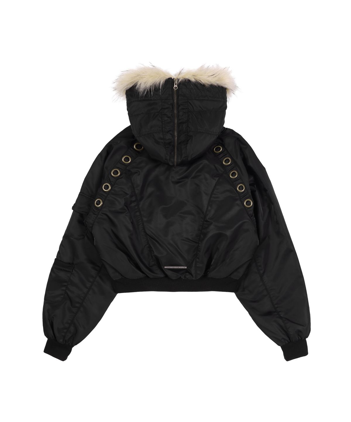 팬시클럽(FANCY CLUB) 아일렛 퍼 MA-1 (BLACK) F25ZA003