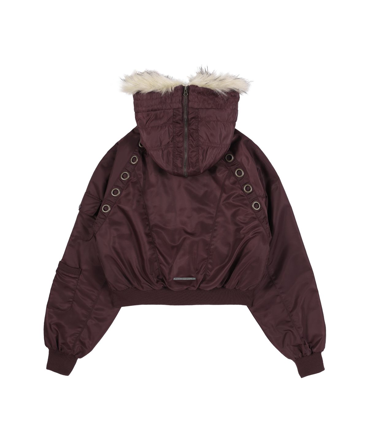 팬시클럽(FANCY CLUB) 아일렛 퍼 MA-1 (BURGUNDY) F25ZA003