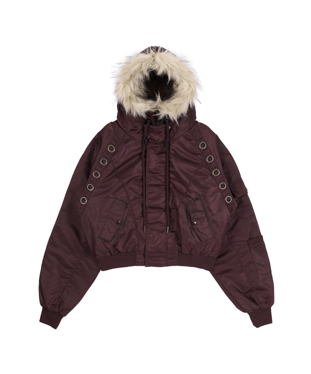팬시클럽(FANCY CLUB) 아일렛 퍼 MA-1 (BURGUNDY) F25ZA003