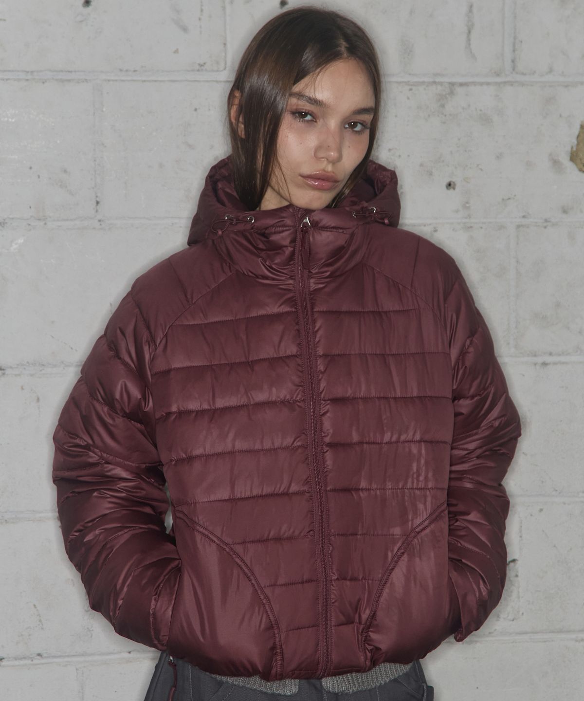 팬시클럽(FANCY CLUB) 라이트웨이트 스윙 푸퍼 (BURGUNDY) F25ZA001